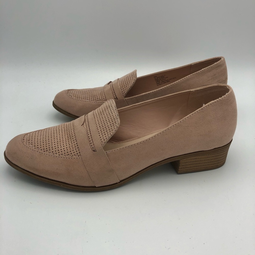 JustFab Kris Loafer Pink Blush Size 10